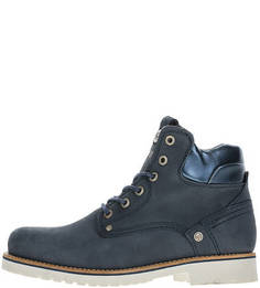 Зимние ботинки из нубука синего цвета Wrangler