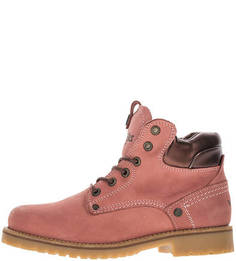 Зимние ботинки из нубука розового цвета Wrangler