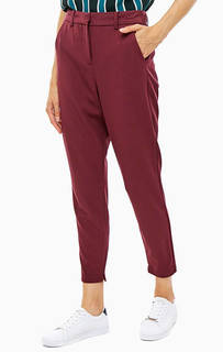 Укороченные брюки бордового цвета B.Young