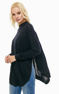 Шерстяной джемпер оверсайз с разрезами Selected