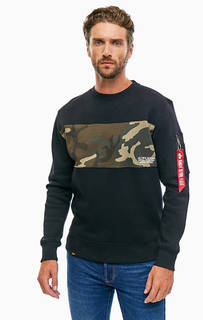 Свитшот с карманом на рукаве Alpha Industries