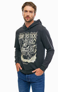 Хлопковая толстовка с контрастным принтом Jack & Jones