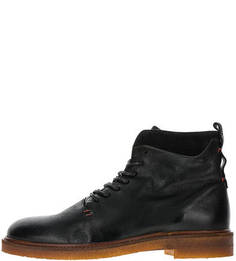 Черные демисезонные ботинки из натуральной кожи Nobrand