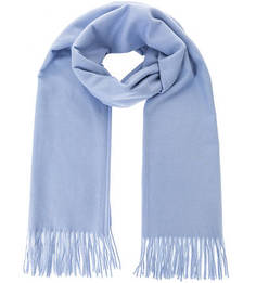 Хлопковый палантин синего цвета Eleganzza