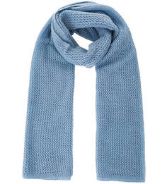 Синий шерстяной палантин Eleganzza