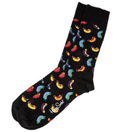 Черные хлопковые носки Happy Socks