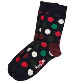 Носки из хлопка в разноцветный горошек Happy Socks