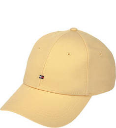 Желтая хлопковая бейсболка Tommy Hilfiger