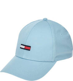 Хлопковая бейсболка с логотипом бренда Tommy Jeans