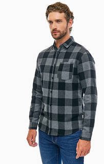 Хлопковая рубашка в клетку с карманом Jack & Jones