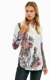 Рубашка приталенного кроя на пуговицах Desigual