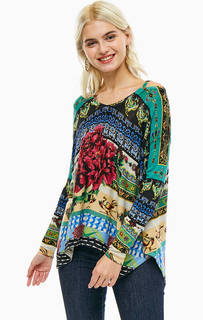 Разноцветный джемпер с длинными рукавами Desigual