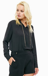 Черная блуза с металлическими элементами Marciano Guess