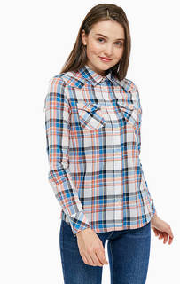 Хлопковая рубашка в клетку Wrangler