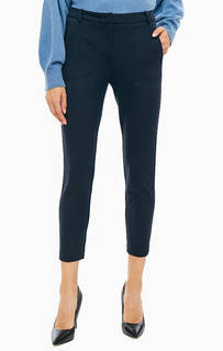 Синие зауженные брюки в классическом стиле Pinko