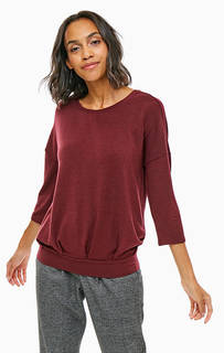 Джемпер оверсайз с рукавами три четверти Only