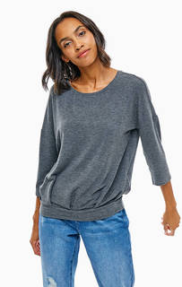 Джемпер оверсайз с рукавами три четверти Only