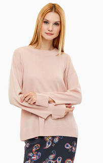 Розовый шерстяной джемпер свободного кроя Pinko