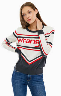 Хлопковый джемпер с логотипом бренда Wrangler