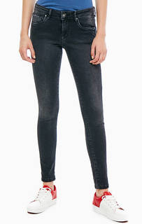 Джинсы скинни черного цвета Lola Pepe Jeans