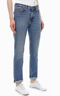 Синие джинсы с заломами Elly Lee