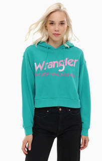 Укороченная хлопковая толстовка с капюшоном Wrangler