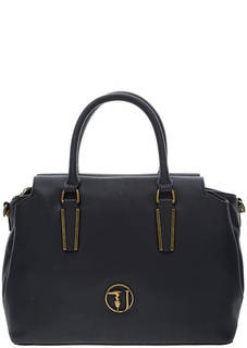 Синяя сумка на молнии Trussardi Jeans