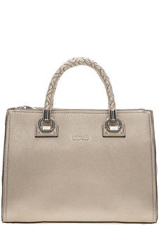 Сумка золотистого цвета с брелоком Liu Jo