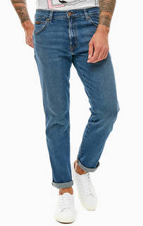 Прямые синие джинсы с декоративными заломами Texas Wrangler