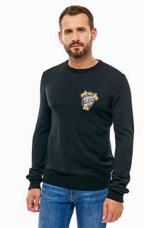 Черный джемпер с нашивкой Trussardi Jeans