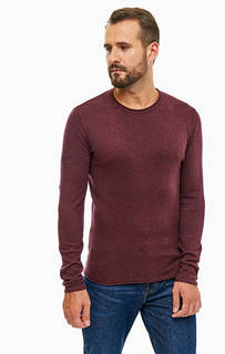 Бордовый хлопковый джемпер Wrangler