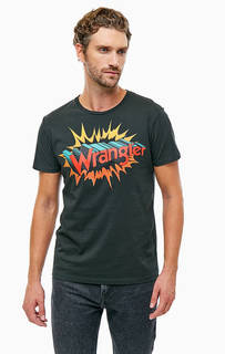 Хлопковая футболка с принтом Wrangler