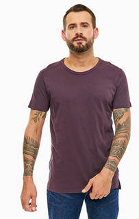 Фиолетовая базовая футболка из хлопка Lee