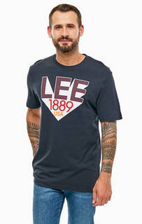 Хлопковая футболка с короткими рукавами Lee