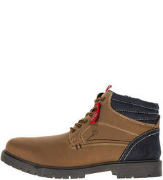 Кожаные ботинки с застежкой на молнию S.Oliver