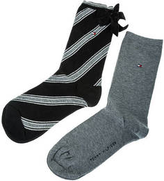 Комплект из двух пар хлопковых носков с нашивками Tommy Hilfiger