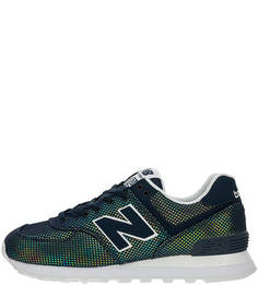 Текстильные кроссовки с белой подошвой 574 New Balance