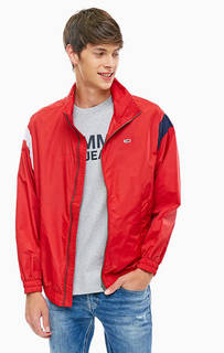 Красная ветровка с контрастными вставками Tommy Jeans