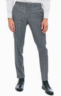 Брюки в клетку из шерсти Gant