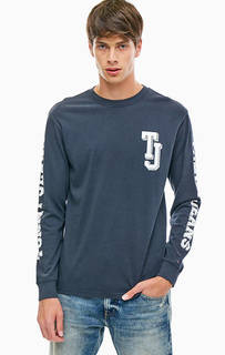 Хлопковая футболка с контрастным принтом Tommy Jeans
