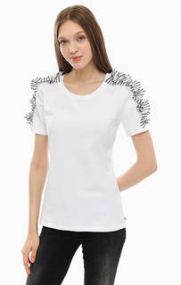 Хлопковая футболка с нашивками на плечах MET