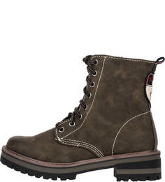 Ботинки цвета хаки с нашивкой S.Oliver