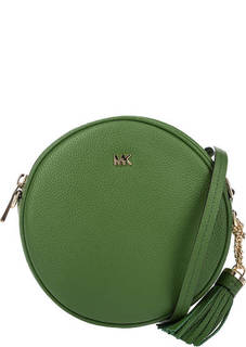 Маленькая кожаная сумка круглой формы Canteen Michael Michael Kors