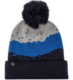 Синяя трикотажная шапка Buff