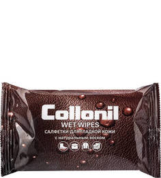Влажные салфетки для гладкой кожи с натуральным воском Collonil