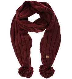 Вязаный бордовый шарф Pepe Jeans