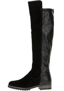 Высокие сапоги черного цвета S.Oliver