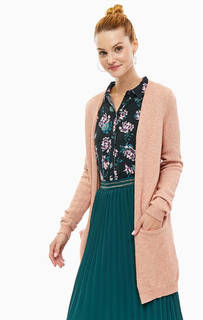 Удлиненный кардиган розового цвета Only