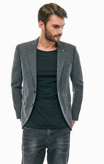 Серый трикотажный пиджак с карманами Jack & Jones