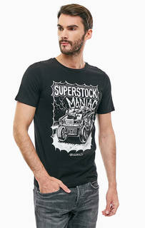 Хлопковая с контрастным принтом Jack & Jones